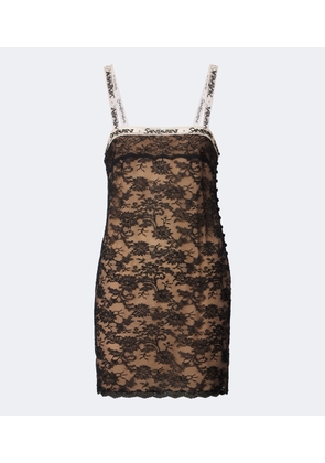 Saint Laurent Lace minidress