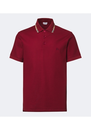 Burberry Burberry Check cotton pique polo shirt
