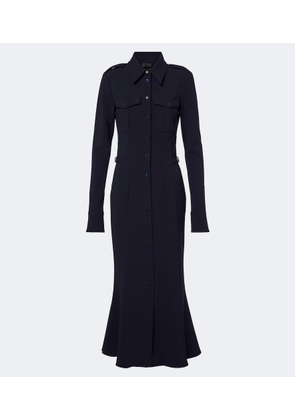 Mugler Wool-blend shirt dress