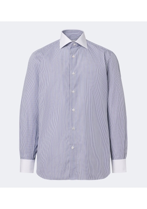 Brioni Striped cotton poplin shirt