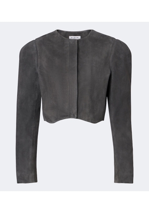 Alaia Cropped suede jacket