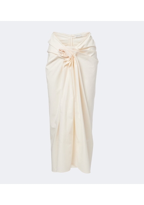 Magda Butrym Draped cotton maxi skirt