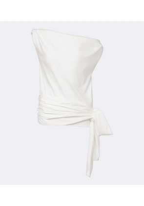 Proenza Schouler Zafira asymmetric cotton jersey top