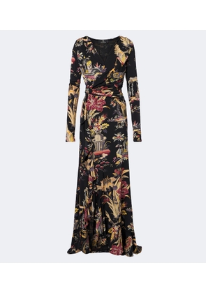 Etro Printed jersey maxi dress