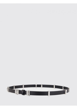 BENEDETTA BRUZZICHES Adjustable Leather Belt with Metal Plaque