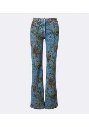 Etro Floral flared jeans