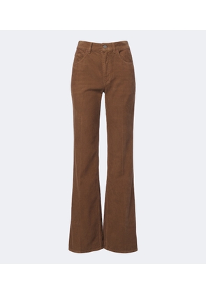 Saint Laurent Cotton corduroy flared pants