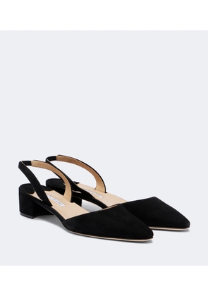 Manolo Blahnik Aspro leather slingback pumps
