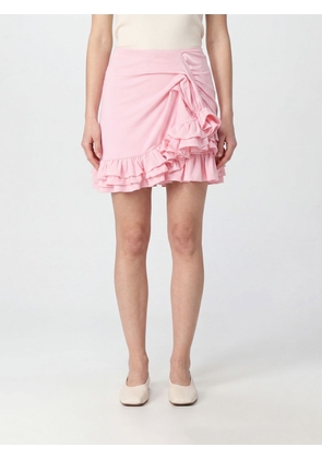 JACQUEMUS Playa Asymmetric Mini Skirt in Jersey with Rouches and Slim Fit