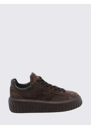 HOGAN H-Stripes Suede Platform Sneakers