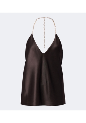 Sportmax Satin halterneck top