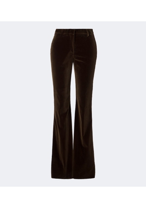 Etro Cotton velvet flared pants