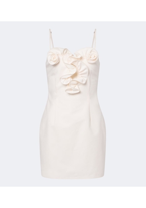 Magda Butrym Floral-applique cotton minidress