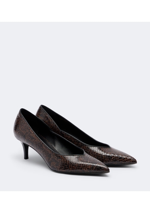 Isabel Marant Pamely snake-effect leather pumps