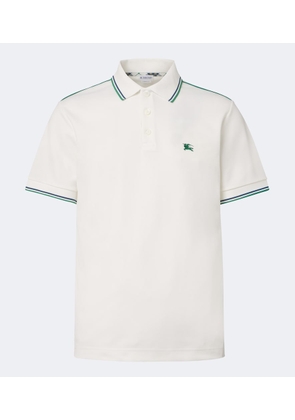 Burberry EKD cotton-blend pique polo shirt
