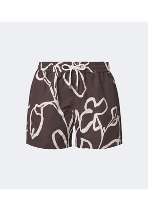 Frescobol Carioca Rio printed swim trunks