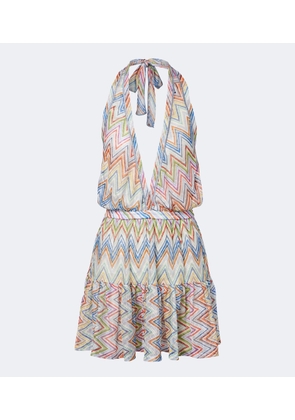 Missoni Zigzag halterneck minidress