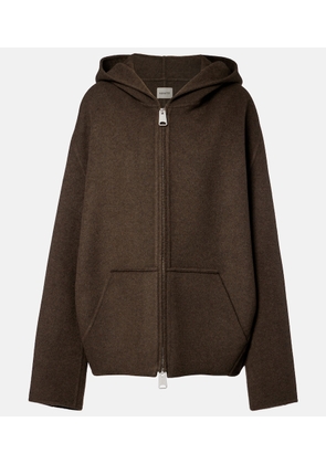 Khaite Dolem hooded oversized wool jacket