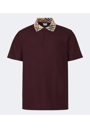Burberry Burberry Check cotton pique polo shirt