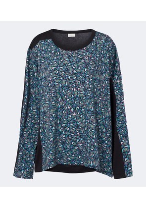 Dries Van Noten Printed cotton jersey top