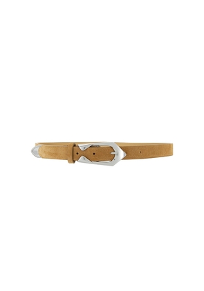 IRO Cuff Suede Belt in Brown. Size 70. Also in 75, 80, 85, 90.