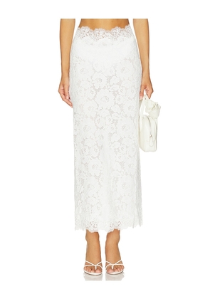 Lovers and Friends Ember Maxi Skirt in White. Size XXS. Also in XS, S, M, L, XL.