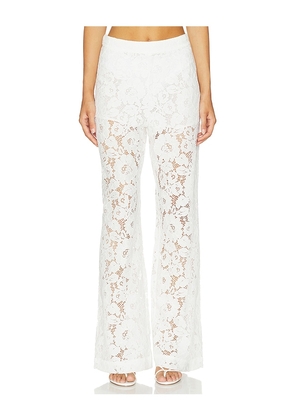 Lovers and Friends Ember Pant in White. Size XXS. Also in XS, S, M, L, XL.