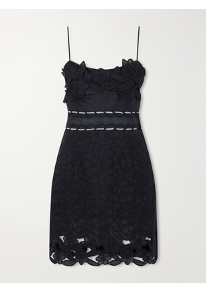ISABEL MARANT - Reola Embroidered Ramie Mini Dress - Black - FR 34,FR 36,FR 38,FR 40,FR 42,FR 44