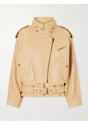 ISABEL MARANT - Farza Leather Jacket - Neutrals - FR 34,FR 36,FR 38,FR 40,FR 42