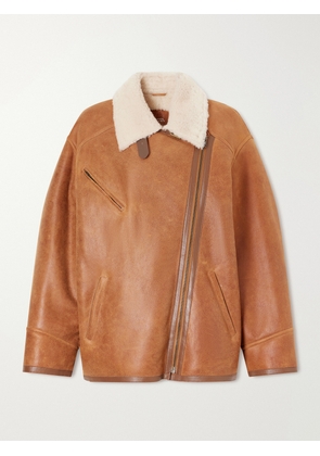 ISABEL MARANT - Adelina Shearling-trimmed Suede Jacket - Brown - FR 34,FR 36,FR 38,FR 40,FR 42