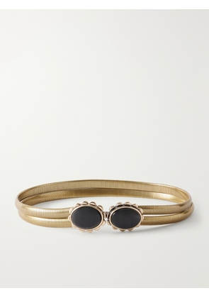 ISABEL MARANT - Twina Gold-tone And Stone Belt - Black - 70,75,80,85,90