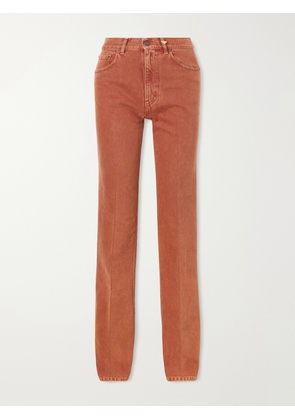 Chloé - High-rise Straight-leg Jeans - Brown - 24,25,26,27,28,29,30,31,32