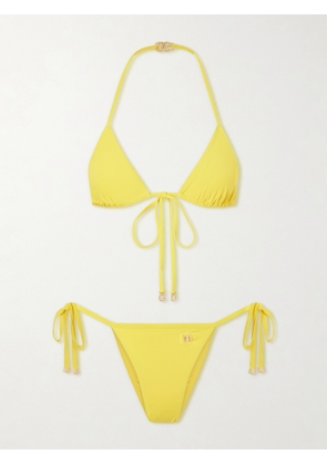 Dolce & Gabbana - Logo-embellished Bikini - Yellow - 1,2,3,4,5