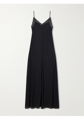 Ruohan - Evia Cotton-gauze Maxi Dress - Black - x small,small,medium