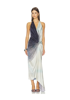 SILVIA TCHERASSI Abril Dress in Blue. Size XS. Also in S, M, L.