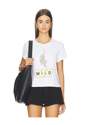 RE/DONE 1950s Boxy Tee Wild in White. Size XS. Also in S, M, L.