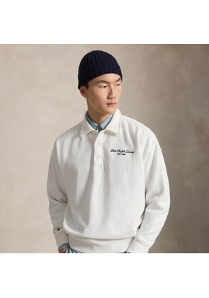 Relaxed Fit Logo Collared Sweatshirt