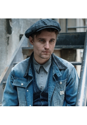 Canvas Corduroy-Collar Engineer Jacket