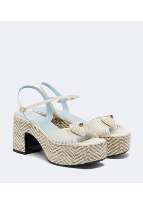 Valentino Garavani Cour Royal leather platform sandals
