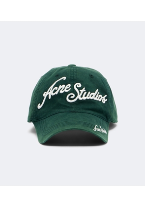 Acne Studios Logo denim baseball cap