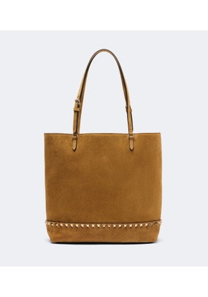 Valentino Garavani Rockstud Medium suede tote bag