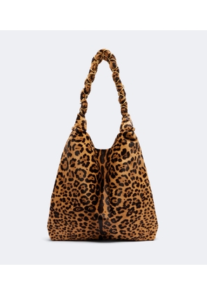 Saint Laurent Amalia leopard-print calf hair shoulder bag