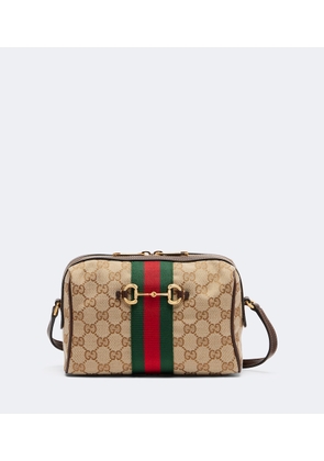 Gucci Horsebit Small GG canvas camera bag