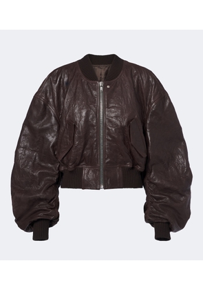 Rick Owens Secchia leather bomber jacket