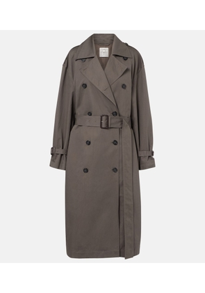 Toteme Double-breasted cotton-blend trench coat