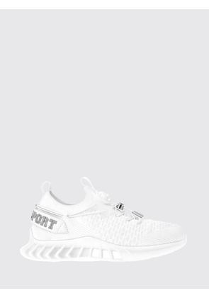 Plein Sport Technical Knit Low-Top Sneakers with Elasticated Ankle and Double Pull Tab