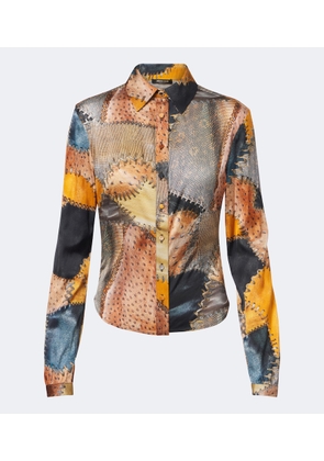 Roberto Cavalli Trompe lâoil silk shirt
