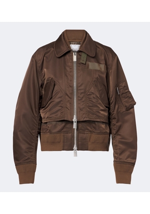 Sacai Layered technical bomber jacket