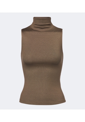 Ralph Lauren Collection Silk-blend turtleneck top