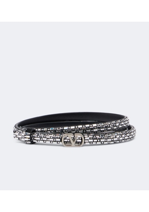 Valentino Garavani VLogo embellished leather belt